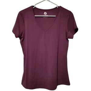 RBX Active Top Mauve Excellent Condition V-Neck Short Sleeve Top
